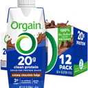 Orgain Clean Protein Shake, Grass Fed Dairy, Creamy Chocolate Fudge - 20g Whey High Protein, Kosher, Ready to Drink, Low Net Carbs, Gluten Free, No Soy Ingredients, 11 Fl Oz (Pack of 12) BBD: 05/15/2026