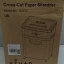 BONSEN Paper Shredder, 20-Sheet 60 Mins Nonstop Heavy Duty Paper Shredder for Office, 60dB Ultra Quiet Cross-Cut Shredder with 6.6 Gals Basket, Anti-Jam CD and Credit Shredder for Home Office (S3104)