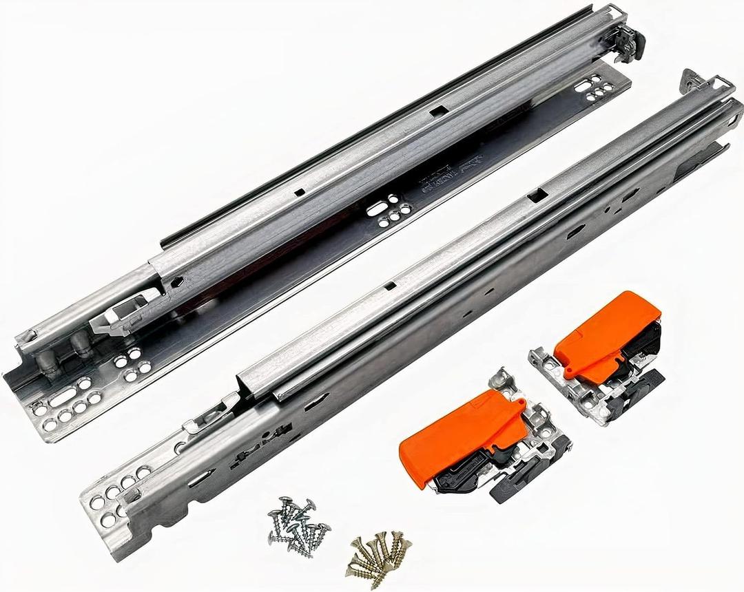 BLUM 21 Inch Drawer Slide, Full Extension, Concealed, Undermount. 563H5330B with 100 Lbs. Weight Capacity and Soft Close for 5/8 inch Thick Drawers (Pair)