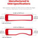 Front Grille Mesh Inserts & Headlight Cover for Jeep Wrangler JL JLU Sport & Sport S Only 2018-2023 Exterior Accessories Clip-in Grille Guard Cover Headlight Bezels Trim Ring (Red 9PCS)