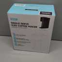 Mini Hot and Iced Coffee Maker Single Serve, for K Cup and Ground, 6 to 14 Oz Brew Sizes, with Recipe Book, for Home, Travel, RV, Office and Dorm, Classic Black (2.0 Version)