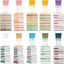 50 Pcs Book Tracker Bookmarks 6. 3 x 2. 2 Inch Bookshelf Design Page Markers Bookmarks with Tassel Book Lovers Gift Double Sided Cute Tracker for Back to School Supplies Gift Reading Salon Favors