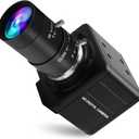 Magnolia High Speed 800P 120fps 480P 210fps USB Camera Global Shutter Monochrome HD Webcam with 5-50mm Telephoto Lens, 10X Manual Zoom Golf Swing Webcamera for Raspberry Pi Windows Mac