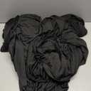 Table Skirts for Rectangle Tables 6ft - 2 Pack One-Piece Black Tablecloths and Skirt, Wrinkle Resistant Ruffles Elastic Cover for Banquets, Weddings, Events, Parties (72" x 30" (Rectangular) 2Pack)