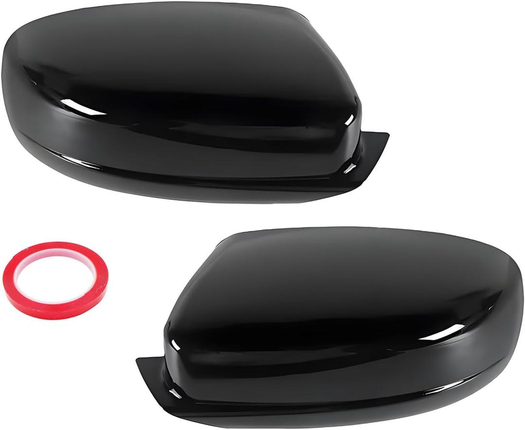 LAUBDGIE Mirror Cover Cap Compatible with Dodge Charger 2011-2023 Glossy Black