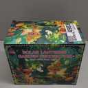 2 Pack Solar Lanterns Outdoor Hummingbird Garden Decor, Gifts for Mom Women Grandma Birthday, Waterproof Metal Hanging Solar Lights with Shepherd Hook LED Decorative Outside for Yard Patio Lawn Porch