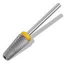 5-IN-1 Tungsten Carbide Bit,Tapered Barrel Electronic Nail Drill Bit for Acrylic Gel Nails Dual Nail Form Remove,3/32 Diameter Nail Bit for E-File Nail Drill(Extra-Fine)