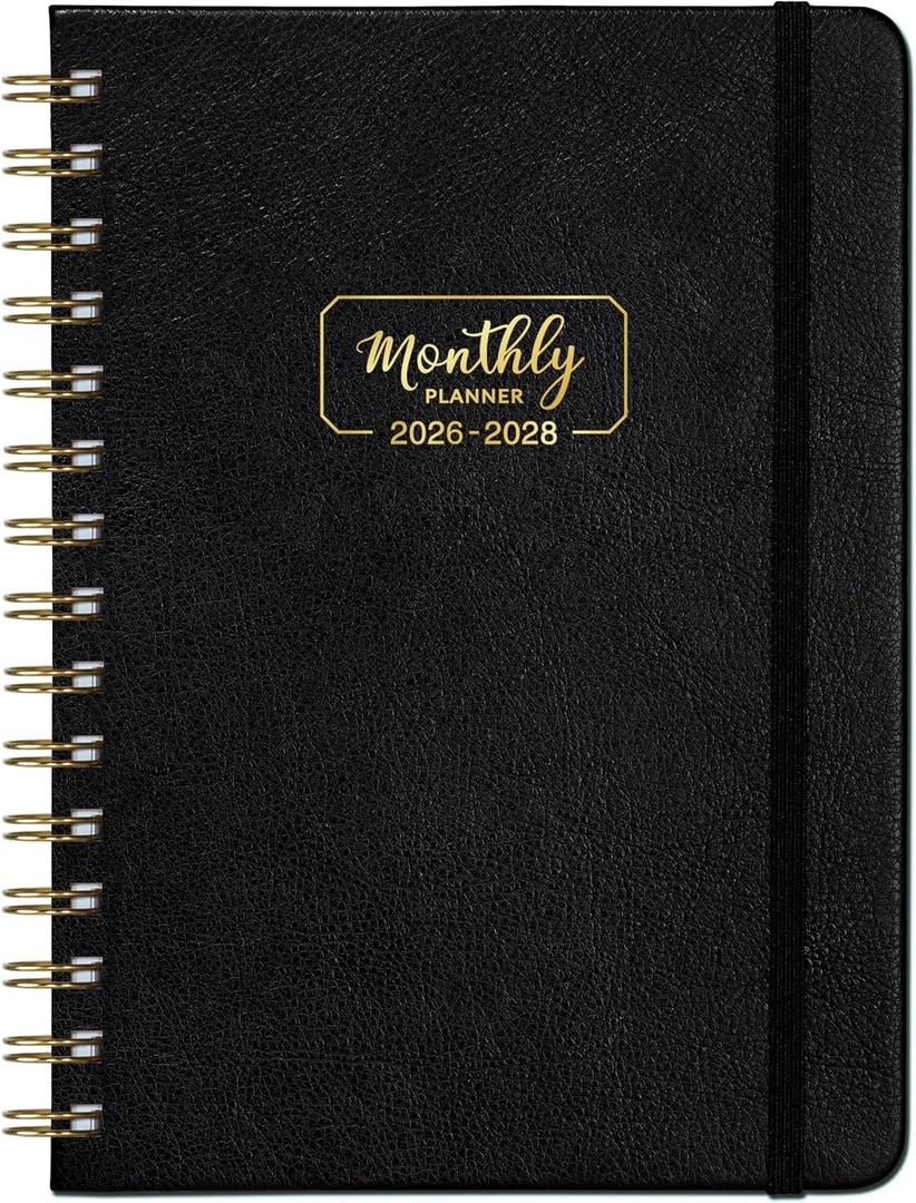 2 x 2026-2028 Monthly Planner - 3 Year Monthly Planner 2026-2028, Now - December 2028, 36-Month Calendar with Hardcover, Inner Pocket, 6.4'' x 8.5''