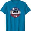 Ruth Sent Me Notorious Ruth Bader Ginsburg I Dissent Women T-Shirt
. Size L