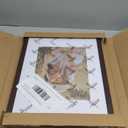 16x20 Picture Frame with Mat for 11x14 Set of 3, Dark Brown Wood Grain 16x20 Frames for Wall Mounting (3 Pack, Walnut)