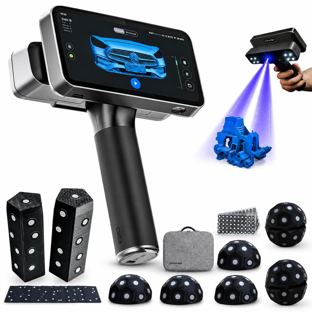EinScan Rigil Lite 3D Scanner for 3D Printing, Wireless Handheld Pro
