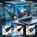 240W 20V 12A Rectangle Tip Charger Compatible with ASUS Rog Zephyrus G14 G16 GU605 GU605CW GU605M TUF Gaming A18 2025 FA808UP GamingA15 A16 F16 FA608 FA608UP Laptop Power Adapter