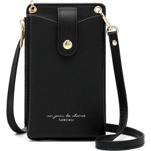 Womens Cellphone Crossbody Bag Small Light Leather Shoulder Purse Handbag Card Wallet Lanyard Case Girls Satchel Pouch