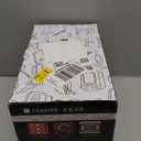 Roter Mond 2 Slice Toaster Retro Stainless Steel with Bagel, Cancel, and Defrost Functions, 6 Bread Shade Settings, Extra Wide Slots and Removable Crumb Tray, White