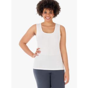 Woman Travel in Style Knit Scoop Neck Plus Size Tank Top XL