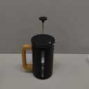 Home Hero French Press Coffee Maker - 34 oz Coffee Press with Bamboo Wood Handle, Heat Resistant Thick Borosilicate Glass French Presses, 4 Layer Filter, French Press Stainless Steel (Black)