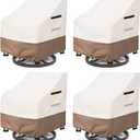 Patio Chair Covers Waterproof Patio Furniture Covers, 30W x 34D x 36H Inches Swivel Outdoor Chair Cover 4 Pack (Beige)