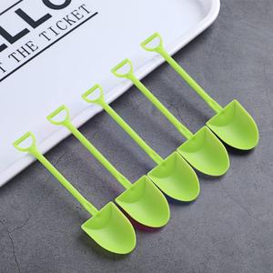 110 Pieces, Mini Shovel Shape Spoons,Cute Disposable Plastic Dessert Spoons,Ice Cream Dessert Spoon Shovels