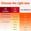 Self-Adhesive Bike Tire Liners, TPU Material with Translucent Mesh, Orange, Lightweight Quick Installation for Mountain and Road Bikes