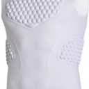 COOLOMG Youth Baseball Chest Protector Padded Compression Shirt Sleeveless Softball Football Lacrosse Rib Heart Sternum Guard, Large
