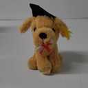 7 inch Graduation Bear Plush,Stuffed Figure Graduates Gifts for Fans Room Decor (Bear-01-khaki-black-18cm)