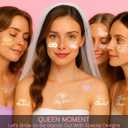 3 x Bachelorette Tattoos for Bride Tribe: 100 pcs Disco Iridescent Shiny Designs - Bachelorette Party Accessories for Bride Squad & Bridesmaids' Night Out
