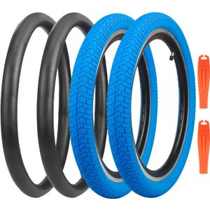 Kids Bike Tire 2 Tires and 2 Tubes 20x2.125 (57-406) Folding Tire for Kids Bikes Compatible Fits Most Kids Bikes