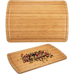 30 Inch Extra Large Bamboo Cutting Board for Kitchen, Wooden Stove Top Cover Noodle Board, Meat Cutting Board for BBQ with Juice Groove, Over the Sink Cutting Board, 30"L x 20"W