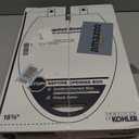 KOHLER 20110-96 Brevia, Slow Close Toilet Seat, Elongated Toilet Seat, Grip-Tight Bumpers Quick-Attach Hardware, Biscuit