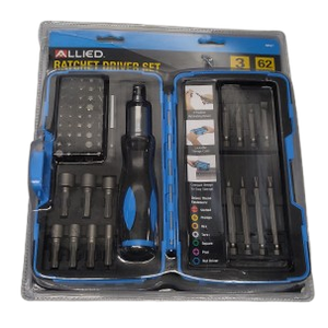 ALLIED 62PC Ratcheting Driver Set 66527