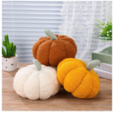 Namalu 3 Pcs Thanksgiving Pumpkin Pillows 3D Throw Cushion Soft Sofa Pillows Stuffed Pumpkin Decoration for Fall Winter Living Room Home Christmas Thank You Gifts(7.87 Inch,White, Yellow, Brown)