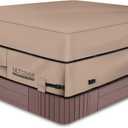 ULTCOVER Waterproof 600D Polyester Square Hot Tub Cover Outdoor SPA Covers 85 x 85 inch, 85"x85"x20"