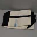 Lzerking Canvas Tote Bag with Zipper and External Pocket, 3 Pack Reusable Grocery Shopping Bags for Beach, Gift, DIY (Natural Color)