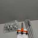 Rotary Cultivator Garden Rotary Tiller Adjustable Stainless Steel Poles Hand Tiller for Soil Mixing or Reseeding Grass Lawn Tiller Total Length 57 Inch