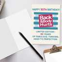 3 x Funny 30th Birthday Card Gifts for Women Men, Happy 30th Birthday Decorations for Him Her, Unique 30 Year Old Birthday Gifts for Wife Husband