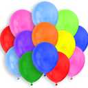 | 100 Biodegradable Latex Balloons 9 Inch | Assorted Rainbow Colors | Perfect For Birthdays, Parties, Weddings & Events | Air, Helium Or Water Fill | Eco-friendly & Durable
