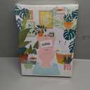 3Pcs Pink Bathtub Plant Canvas Wall Art Maximalist Botanical Bathroom Posters Prints Paintins Pink toilet bathtub sink Wall Decor Pictures for Washroom Artwork Home Decoration Unframed