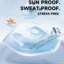 Men's Sun Protection Shirts Lightweight Athletic Quick Dry Rash Guard Cooling Tee (Gray, L)