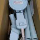 Roomie Tec Corded Stick Vacuum Cleaner - 450W, Lightweight 2 in 1 Handheld with Powerful Suction, Bagless HEPA Filter, Large Dust Capacity, 20ft Cable - Ideal for Floors, Dorm Room, & Home Cleaning (Cyan)