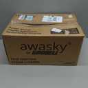 awasky Canister Steam Cleaner: 50-Sec Heat-Up, 0.6 Gal Tank Refill Anytime (Non-Pressurized), 1650W, 60 PSI, 21-Pcs Kit, Dry/Wet Modes, Detachable Hose for Tile Grout Furniture Floor Car Cleaning Gray