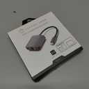 PEPPER JOBS USB C to Ethernet Adapter, Gigabit Ethernet Adapter to USB 3.0 Type-C Ethernet Network Adapter, Portable Thunderbolt Adapter, Laptop USB C Hub forMacBook Air/Pro, XPS, USB-C Device