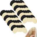 8 Pairs Heel Pads for Shoes Shoes Pads for Women Premium Foam Heels Cushions Protectors Too Big Anti-Slip Grips Pad for Women Men Stop Slipping Rubbing Foot Pain (Black Beige)