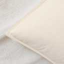 Kevin Textile Waterproof Decorative Pillow Covers Cream White 20x20 Inch Pack of 2 Soft Boucle Textured Throw Pillowcases Elegant Accent Pillows for Couch Sofa Chair Bed Home Decor Indoor Outdoor
