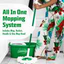 Libman Tornado Spin Mop System | Mop and Bucket with Wringer Set | Mops for Floor Cleaning | 1 Mop Head Included