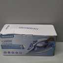 Steam Iron for Clothes Fast Heating, 1200W Iron with Non-Stick Ceramic Soleplate, Self-Cleaning, Burst of Steam, Spray Mist, 7.03oz Water Tank Ironing Clothes for Home, Blue