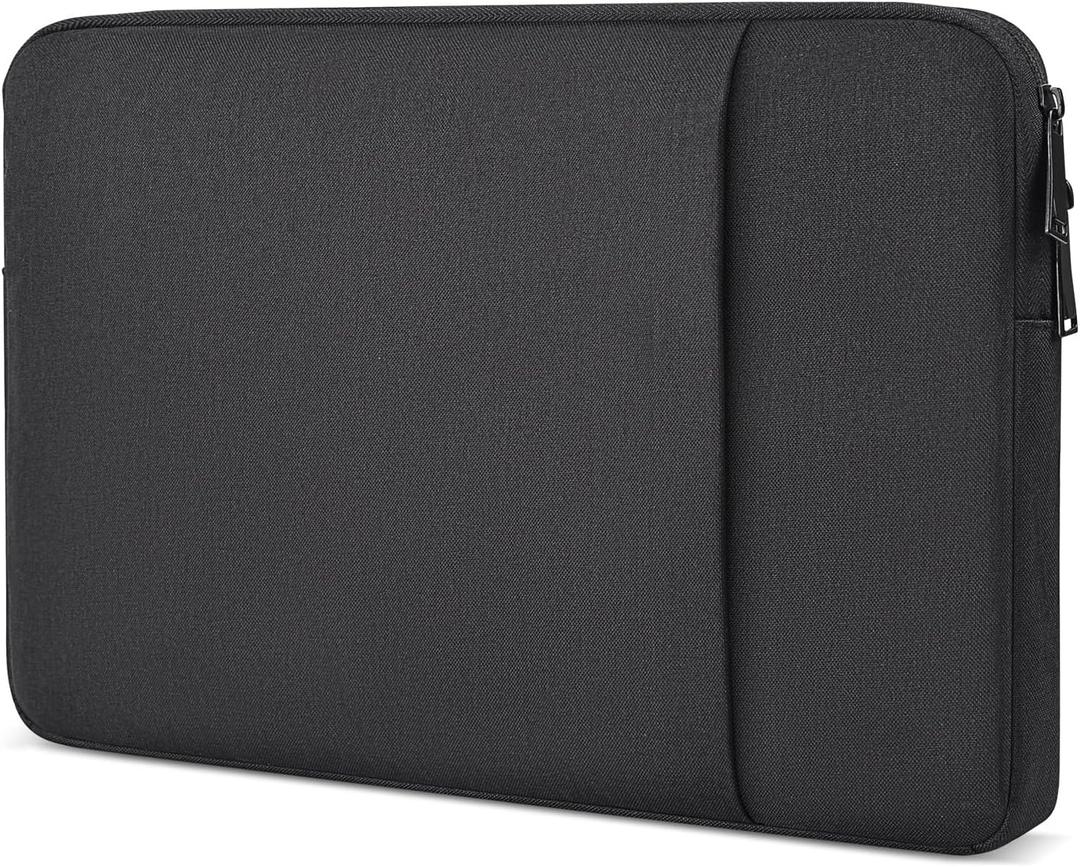 Portable Monitor Sleeve 17.3 inch, Padded Shockproof Carry Case for Most 17.3" Portable Display Monitors, Water-Resistant Laptop Bag Cover with Accessory Pocket -Black