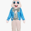 New Easter Bunny Costume Rabbit Halloween Mascot Costume Adult One Size