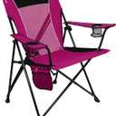 Kijaro Dual Lock Portable Camping Chairs - Enjoy the Outdoors with a Versatile Folding Chair for Sports, Lawn - Dual Lock Feature Locks Position  Hanami Pink