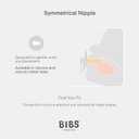 BIBS Pacifiers 0-6 Months | 2-Pack Soothers | Symmetrical Nipple | BPA-Free Natural Rubber | Made in Denmark | Iron/Baby Blue Colour Pacifier