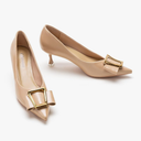 C.Paravano Pumps Shoes Women | Kitten Heels | Low Heel | Dress Shoes for Women | Pointed Toe Heels, Size 7.5